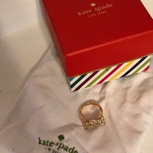 Kate Spade All wrapped up mini bow ring
